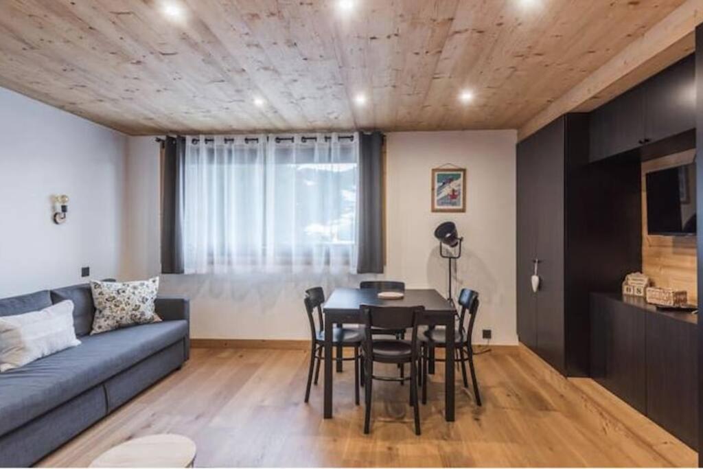 Charmant T2 Megeve, 10 Min A Pied Du Centre 외부 사진