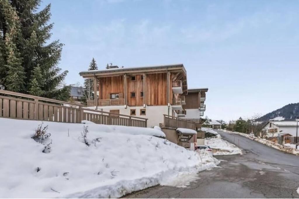 Charmant T2 Megeve, 10 Min A Pied Du Centre 외부 사진